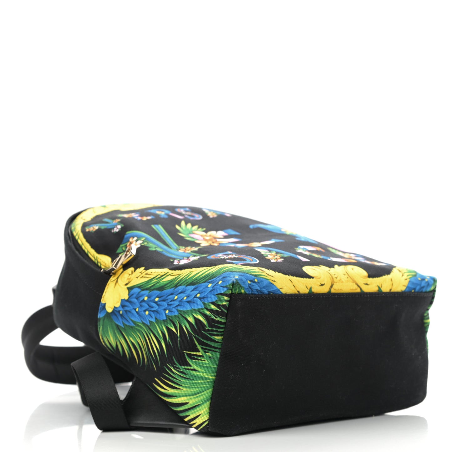 Nylon Print Backpack Black Multicolor