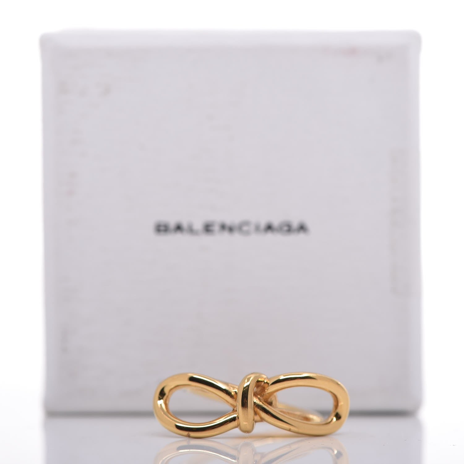 Balenciaga Boucle Bow Ring 5 Gold 6 of 6