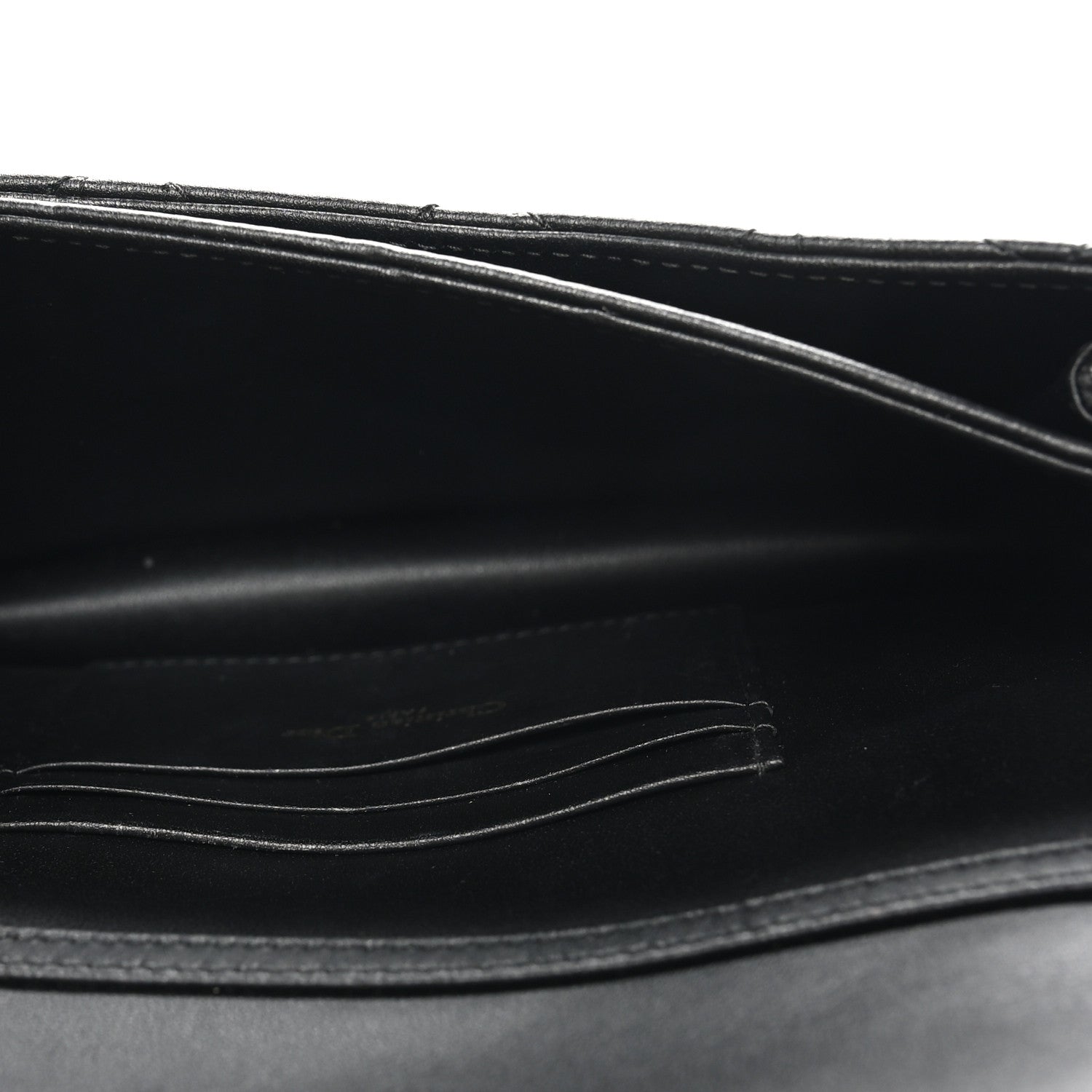 Christian Dior Lambskin Lady Dior Top Handle Clutch Black 5 of 9