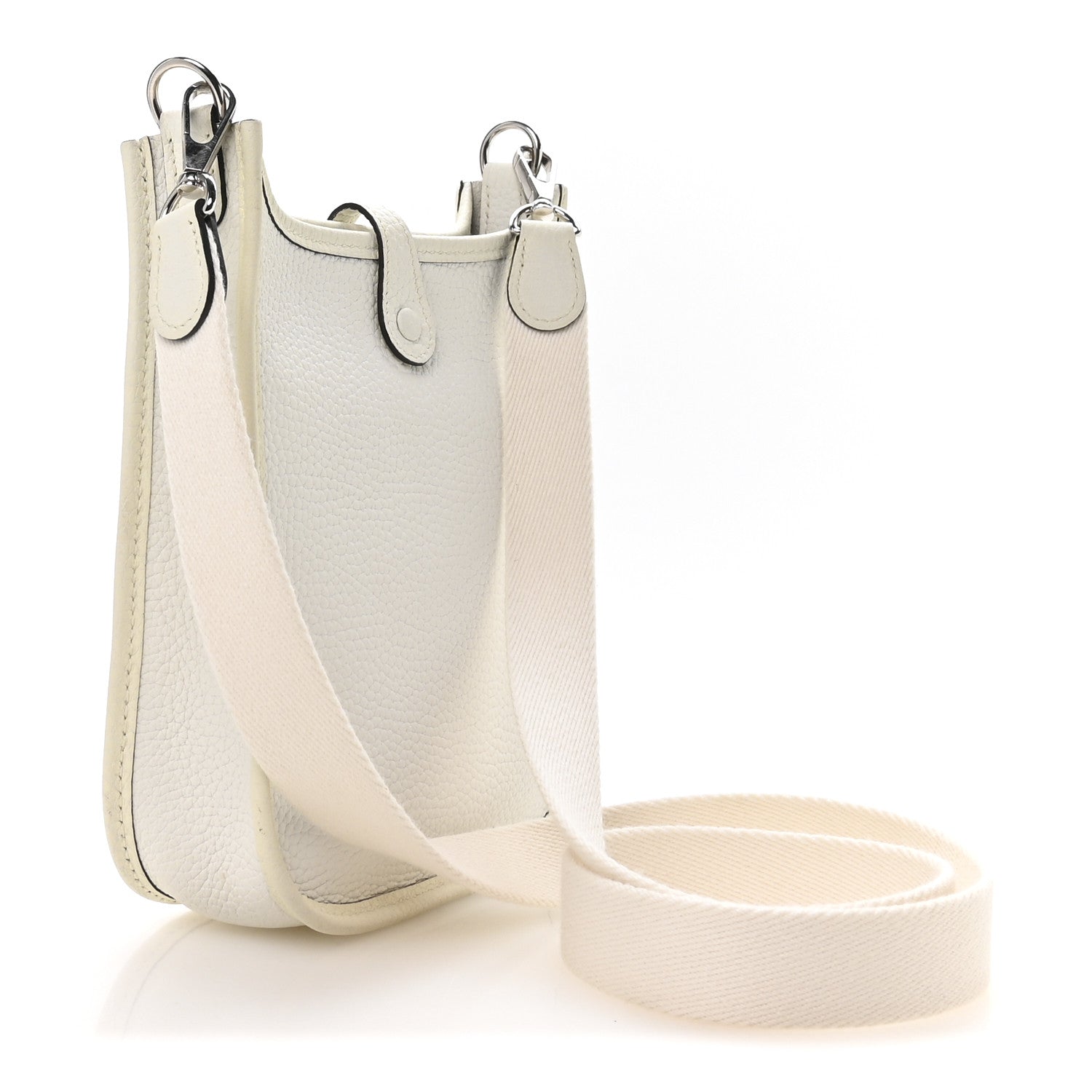 Hermes Taurillon Clemence Amazone Evelyne TPM New White 1860776