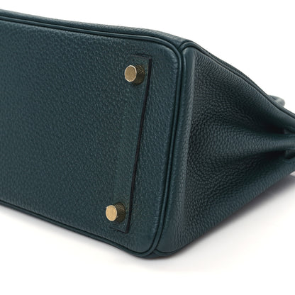 Hermes Togo Birkin 25 Vert Cypress 9 of 11