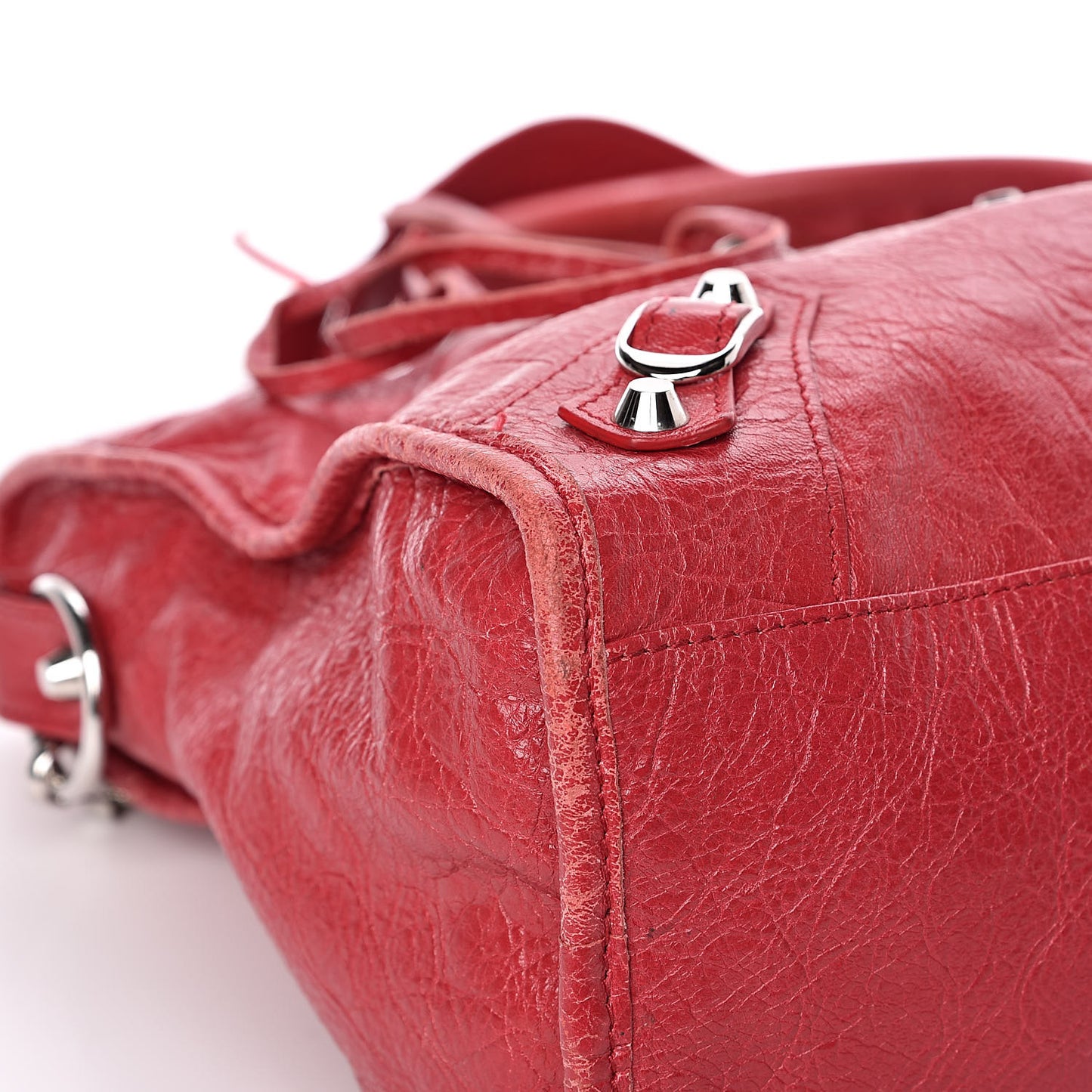 Agneau Classic Silver Hardware City Rouge Sapphire