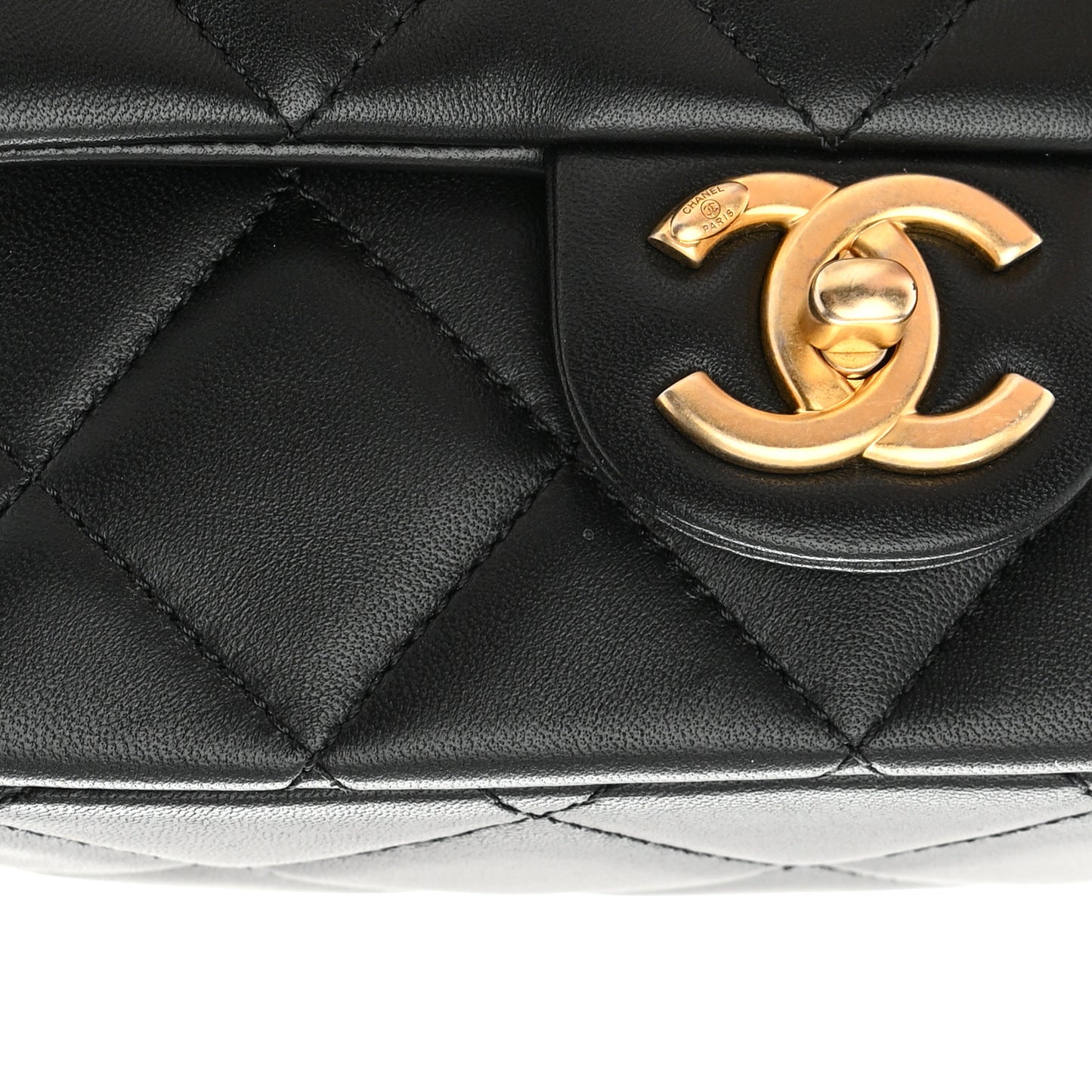Lambskin Quilted Mini My Perfect Flap Black