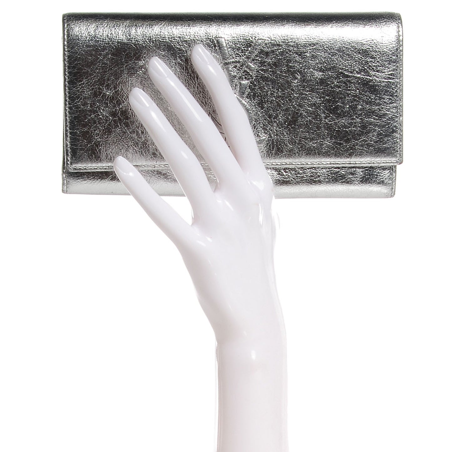 Metallic Leather Belle De Jour Wallet Moon