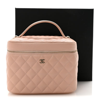 Chanel Caviar Quilted Large Vanity Pouch Light Pink 8 of 8