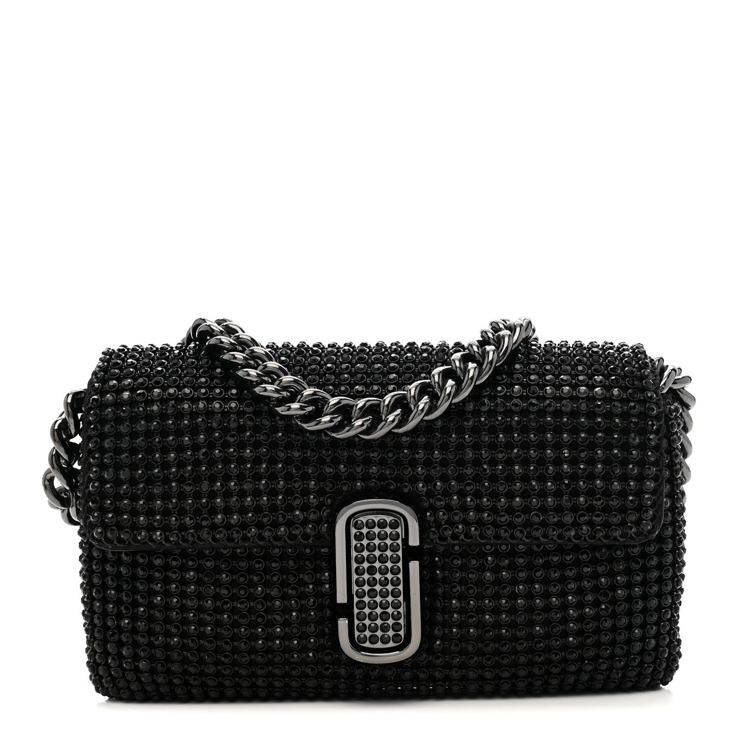 Marc Jacobs The Rhinestone J Marc Mini Shoulder Bag Black 1 of 12