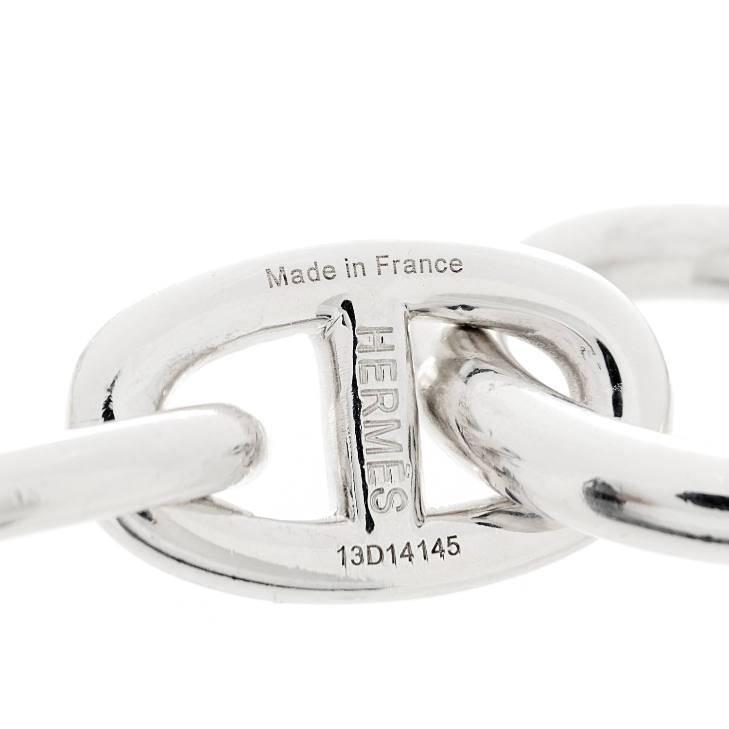 Hermes Sterling Silver GM Chaine d'Ancre Bracelet 3 of 4