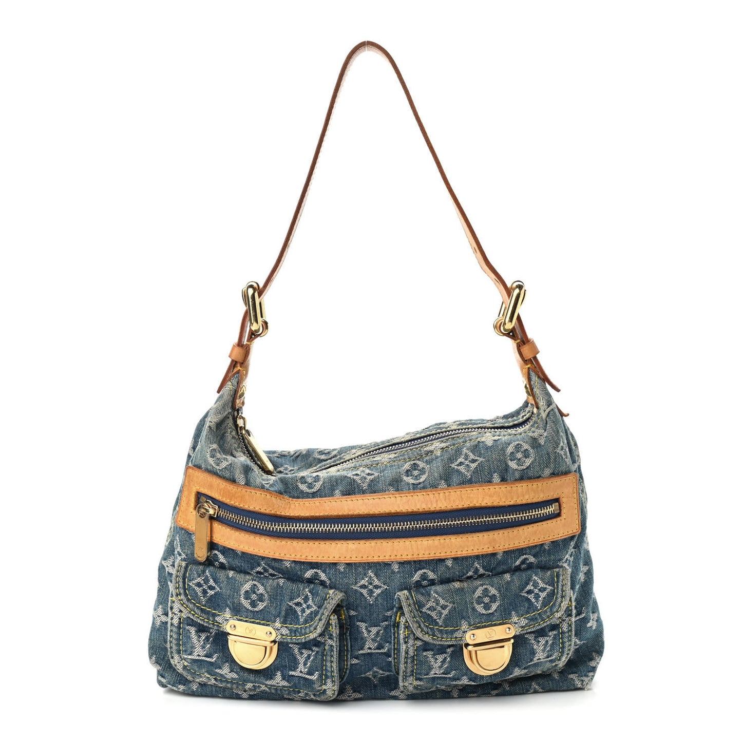 Monogram Denim Baggy PM Blue
