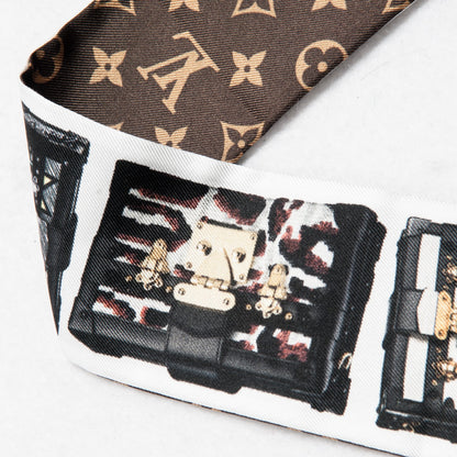 Louis Vuitton Silk Monogram Tribute To Petite Malle BB Bandeau Black 5 of 5