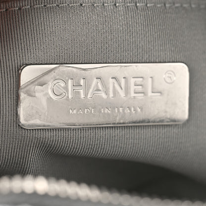 Chanel Metallic Caviar Small Coco Curve Vanity Bag Navy Blue Silver 6 of 9