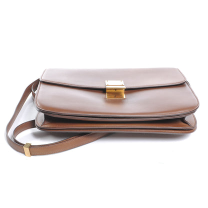Celine Leather Large Classic Box Flap Bag Camel 4 of 7