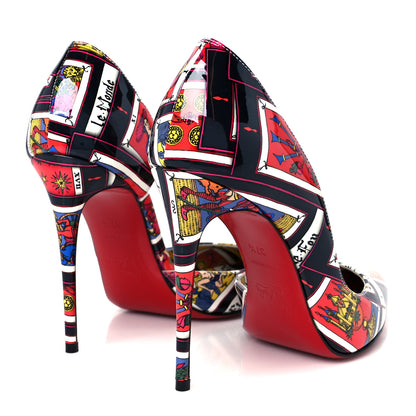 Christian Louboutin Patent Tarot Iriza 100 Pumps 37.5 Multicolor 5 of 9