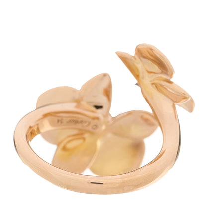 Cartier 18K Pink Gold Diamond Caresse D'Orchidees Par Cartier Ring 54 7 4 of 7