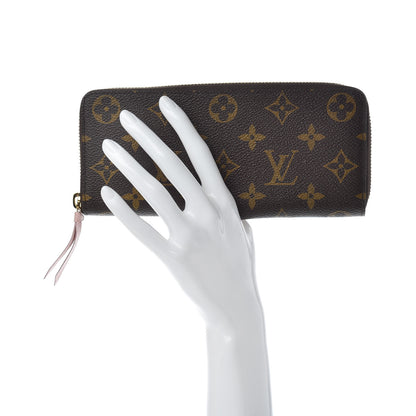Louis Vuitton Monogram Clemence Wallet Rose Ballerine 2 of 8