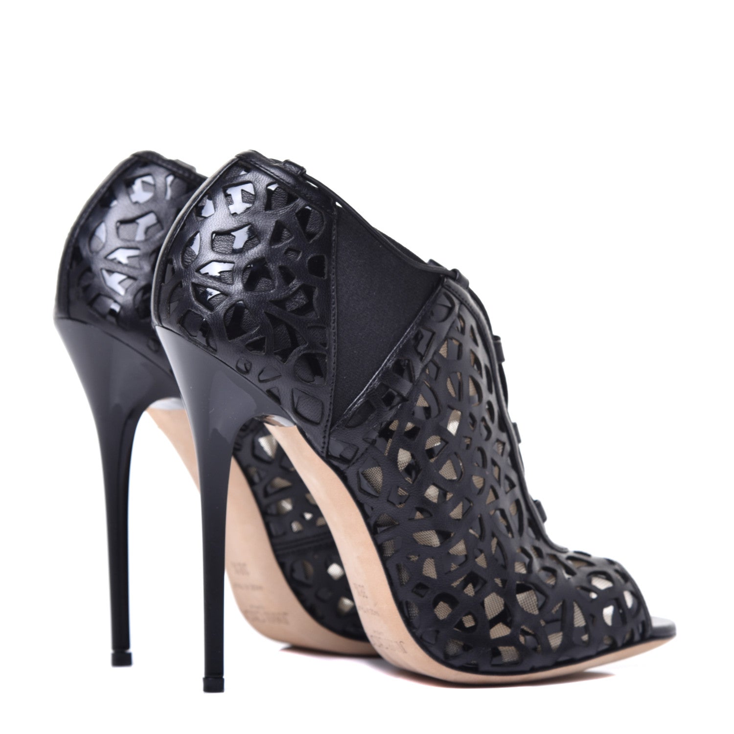 Jimmy Choo Shiny Nappa Tactic Ankle Boots 38.5 Black 4 of 10