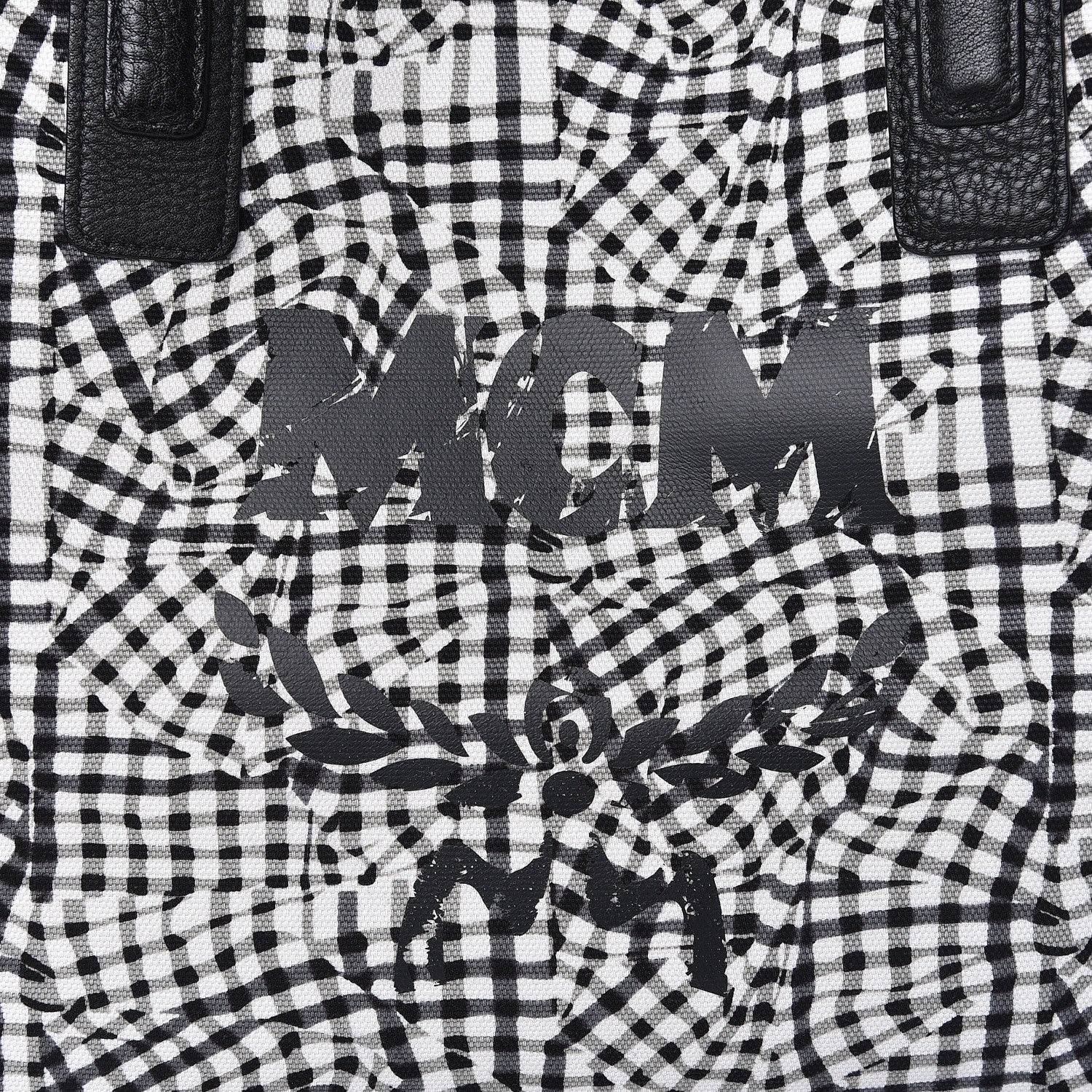 MCM Visetos Large Liz Reversible Shopper Tote Black 15 of 22