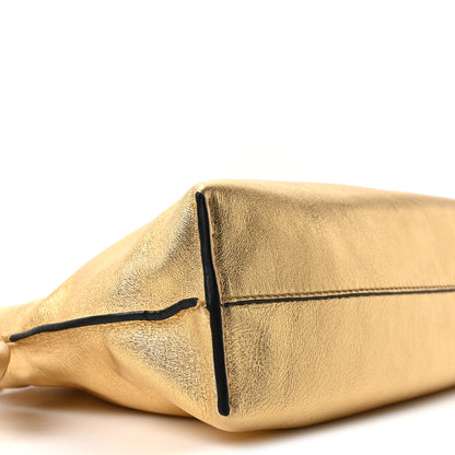 Loewe Metallic Calfskin Mini Chain Flamenco Knot Clutch Gold 8 of 9