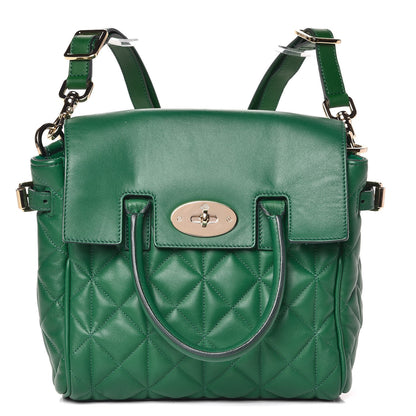 Mulberry Nappa Quilted Mini Cara Delevingne Convertible Bag Delevigne Green 1 of 10