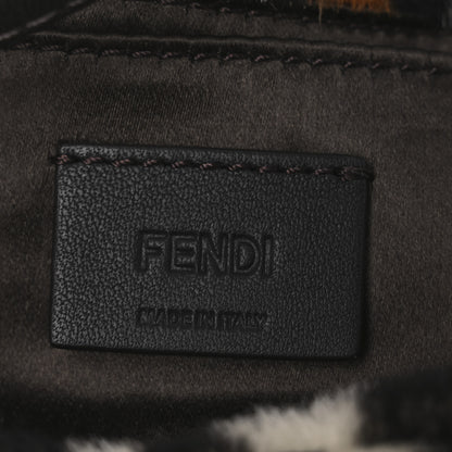 Fendi Calf Hair Leopard Print Phone Baguette Moro 6 of 11