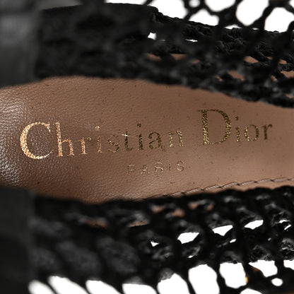 Christian Dior Suede Laminated Resille Naughtily-D 30mm Ankle Boots 36 Black Gold 8 of 13