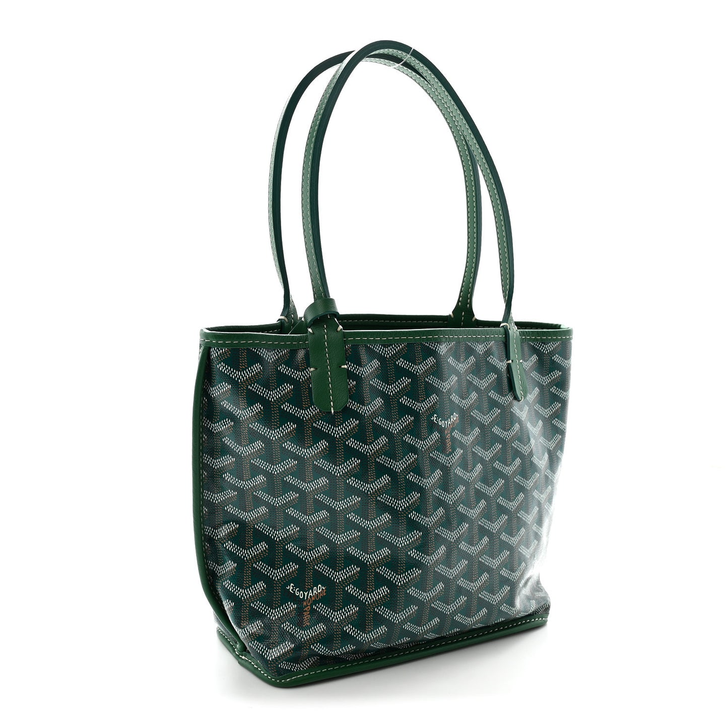 Goyardine Reversible Mini Anjou Green