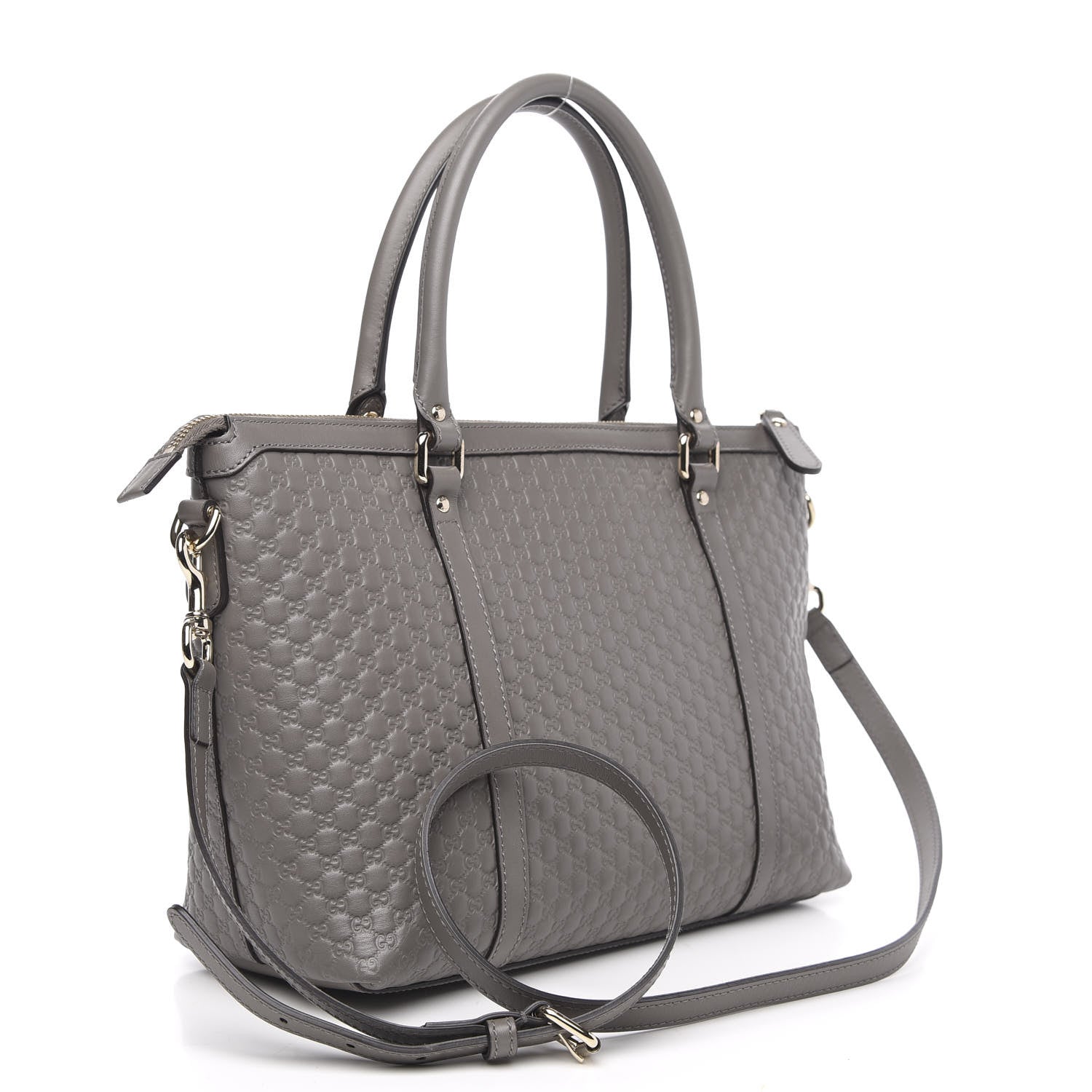 Gucci Soft Microguccissima Small Zippered Satchel Loess 3 of 12