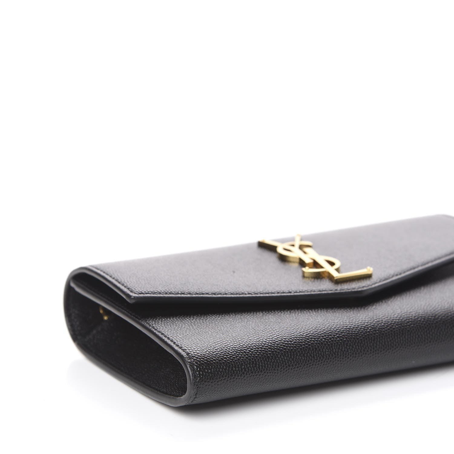 Saint Laurent Grain De Poudre Uptown Chain Wallet Black 5 of 11
