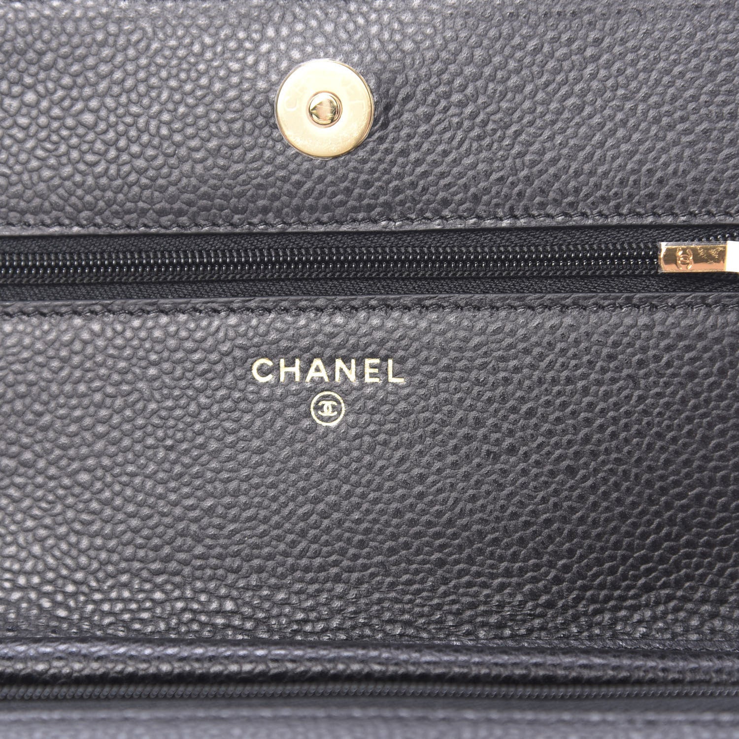 Chanel Caviar Quilted Wallet On Chain WOC Black 5 of 11