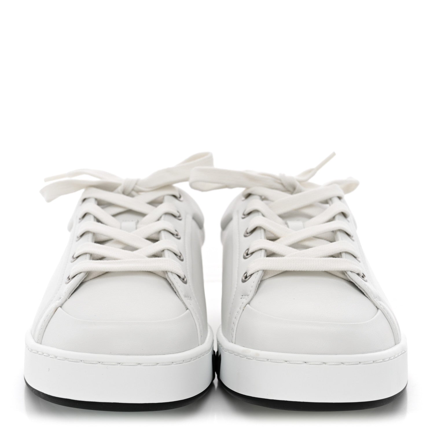 Hermes Calfskin Suede Goatskin Mens Kid Sneakers 37 White 3 of 9