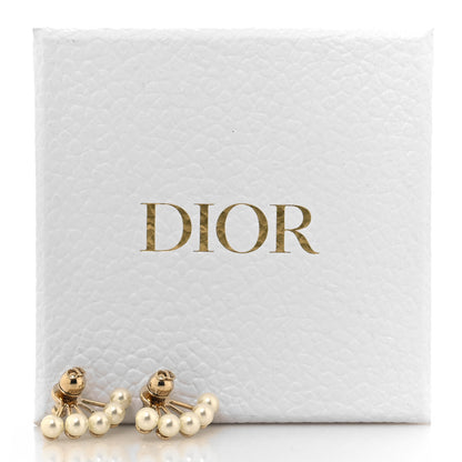 Christian Dior Pearl La Peite Tribale Earrings Gold 5 of 5