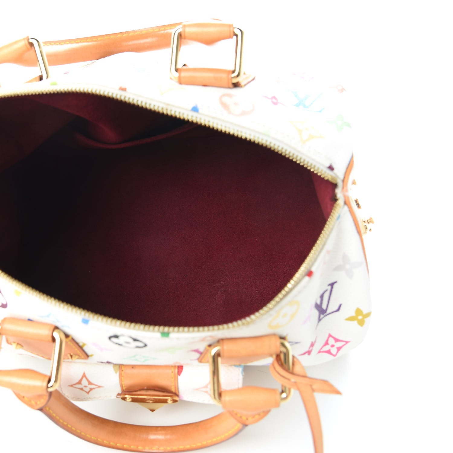 Louis Vuitton Monogram Multicolor Speedy 30 White 5 of 14