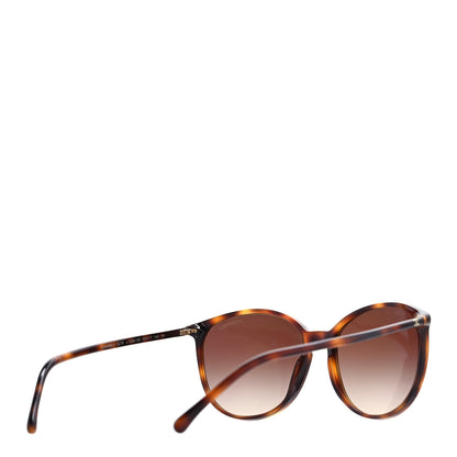 Chanel Acetate Round Sunglasses 5278 Tortoise 3 of 7