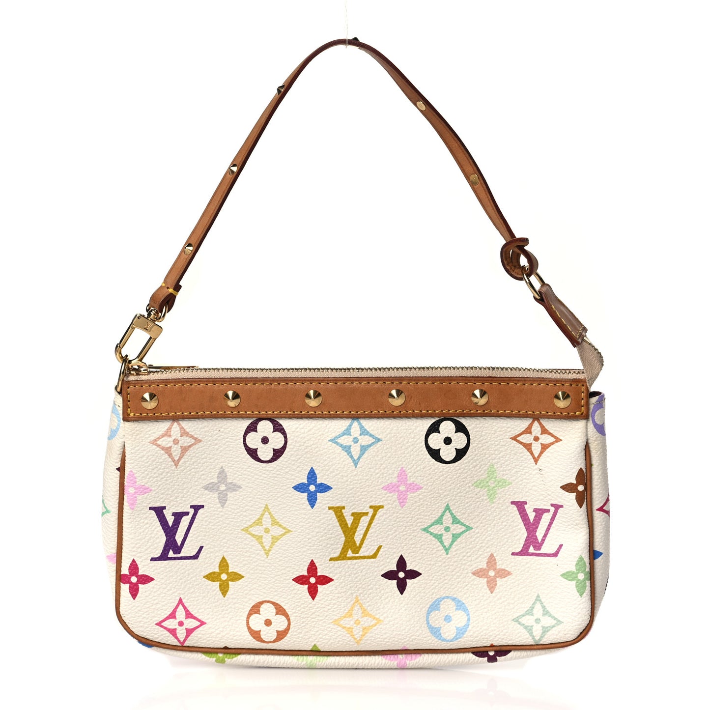 Monogram Multicolor Pochette Accessories White