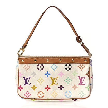 Louis Vuitton Monogram Multicolor Pochette Accessories White 1 of 9