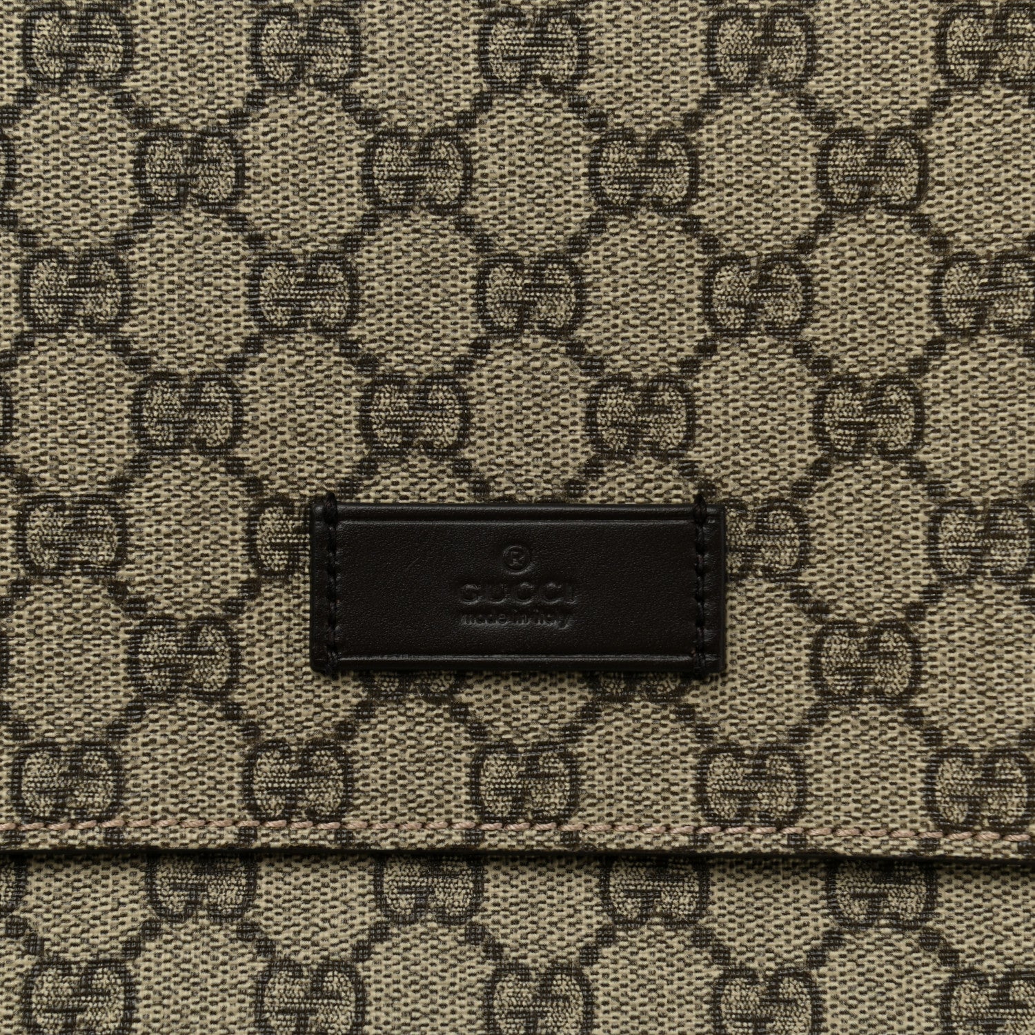Gucci GG Plus Monogram Messenger Diaper Bag Dark Brown 9 of 11