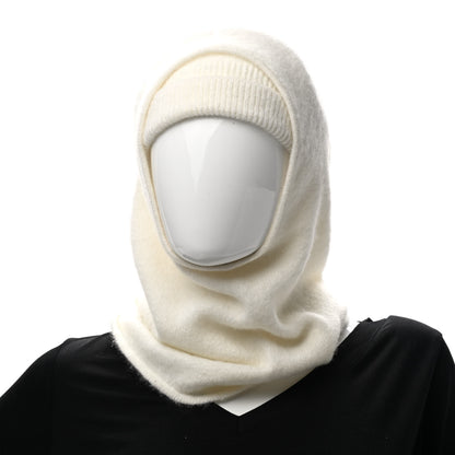 Hermes Silk Cashmere Diva Beanie And Cowl Set Ecru 4 of 8