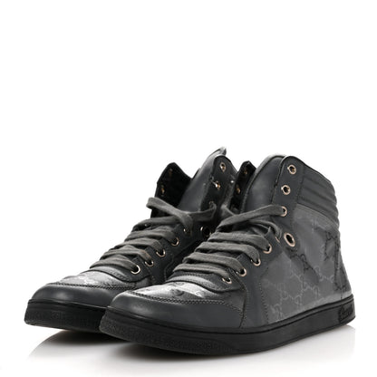 Gucci Imprime Monogram Mens Coda High Top Sneakers 8 Grey 4 of 11