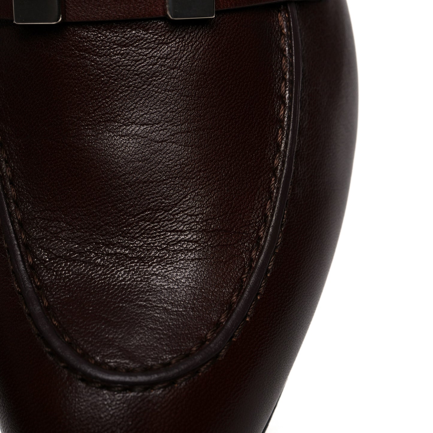 Goatskin Mens Paris Loafers 41 Marron Acajou