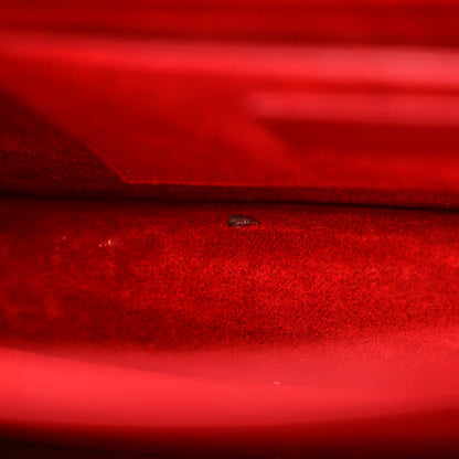 Saint Laurent Calfskin Crocodile Embossed Medium Monogram Sunset New Red 9 of 13