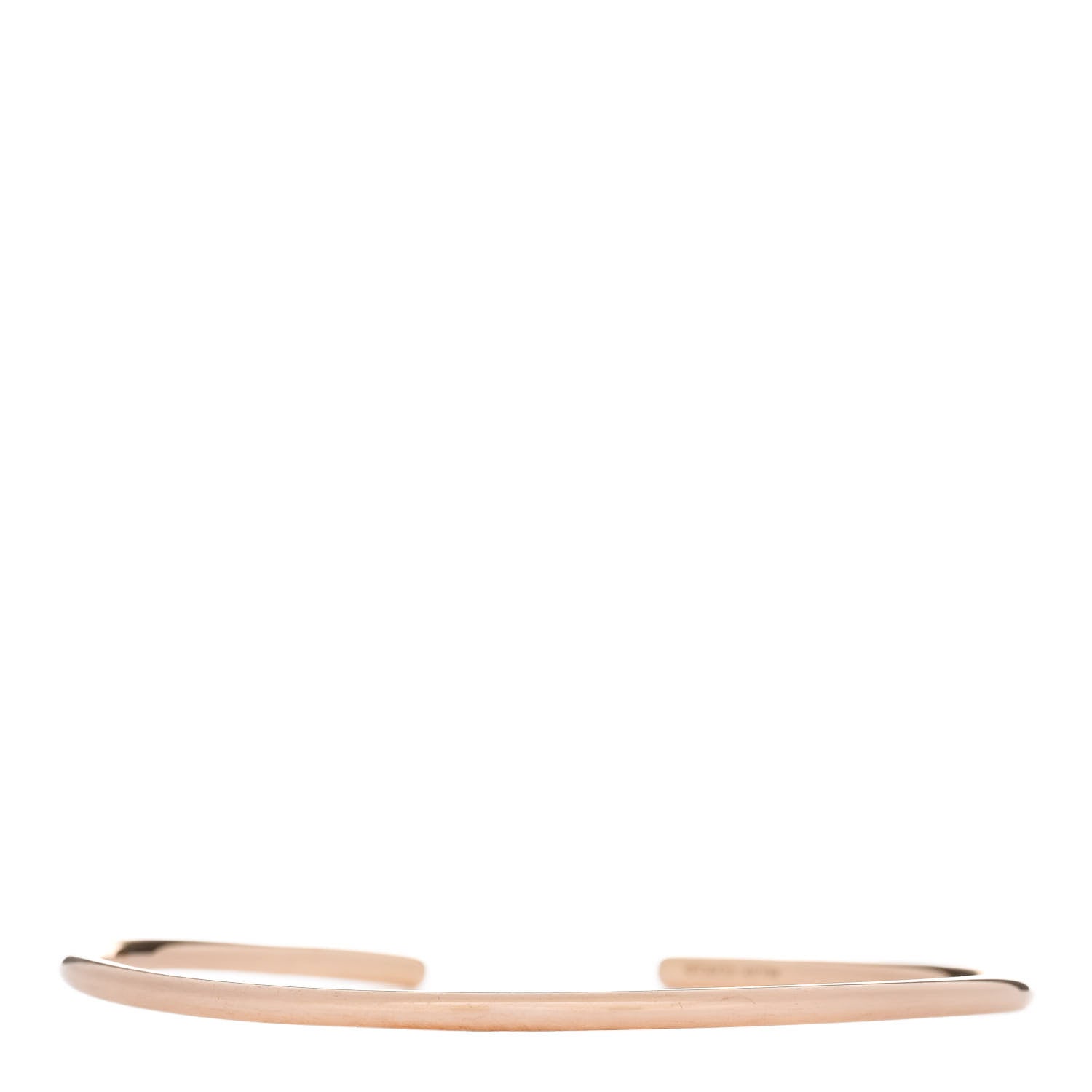 Tiffany 18K Rose Gold Diamond Metro Wire Bracelet 2 of 3