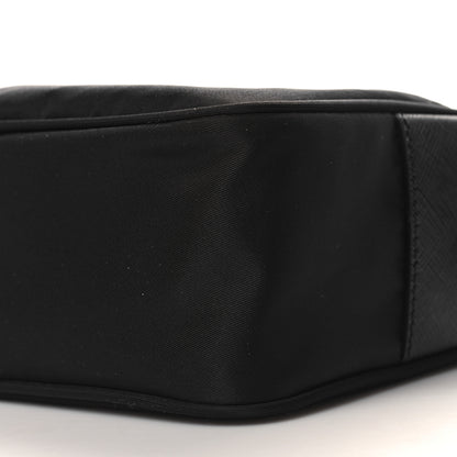 Prada Re-Nylon Vela Saffiano Pocket Double Zip Shoulder Bag Black 9 of 10