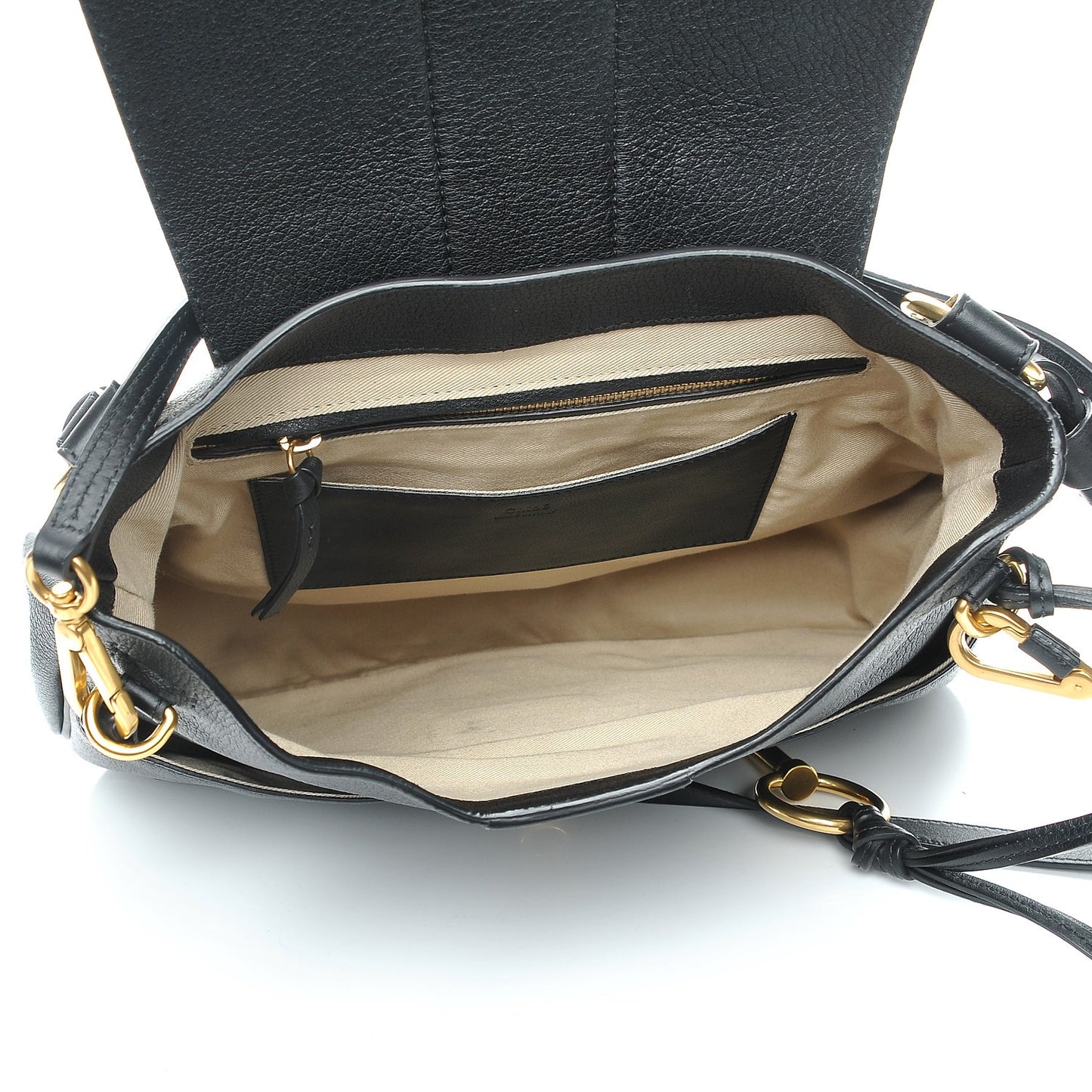 Grained Lambskin Calfskin Medium Lexa Shoulder Bag Black