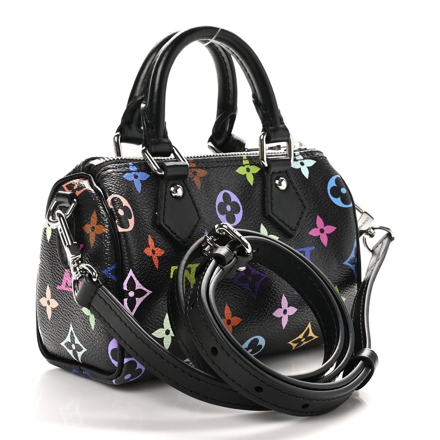 LV X TM Monogram Multicolor Nano Speedy Black