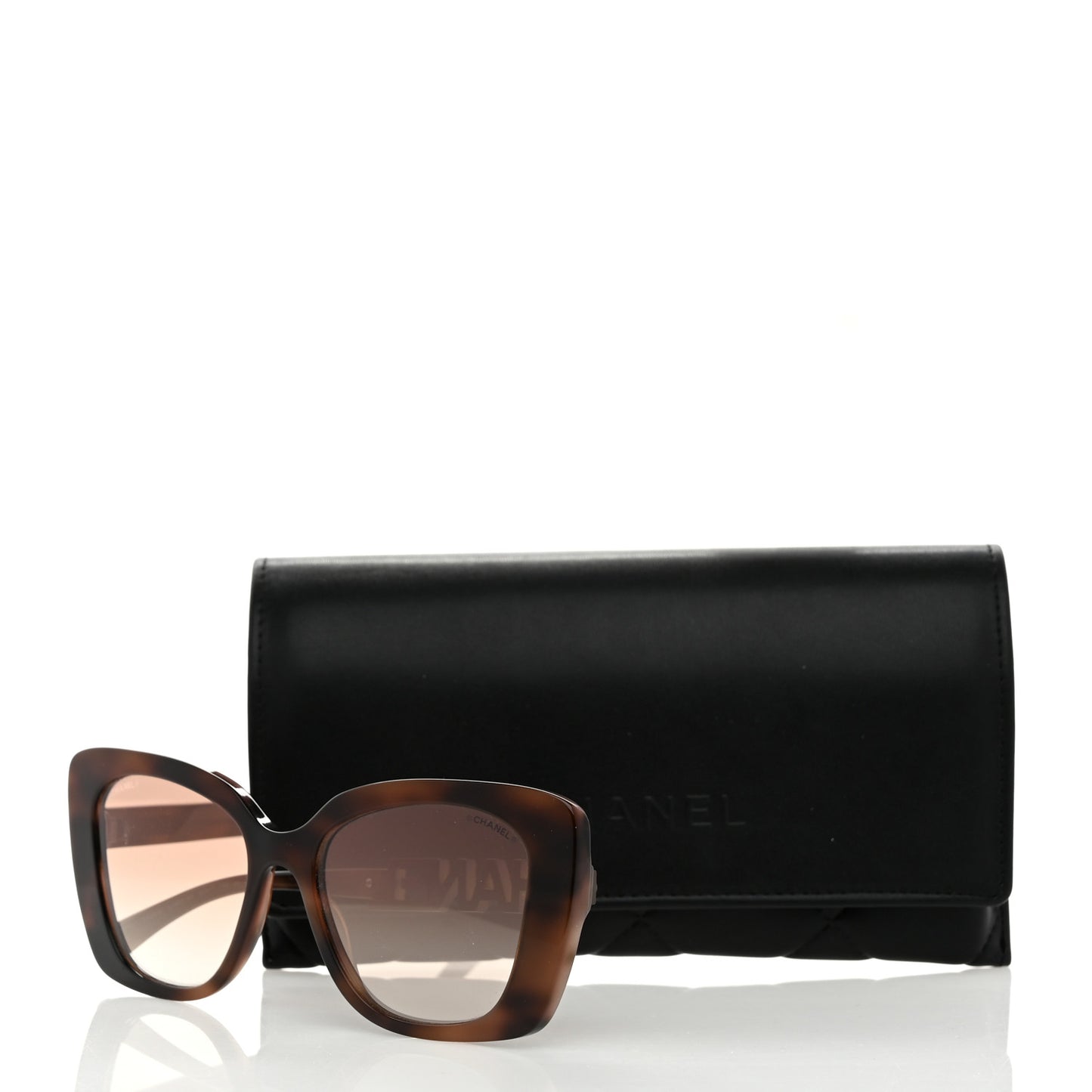 Acetate Strass Square Sunglasses 5422 Tortoise