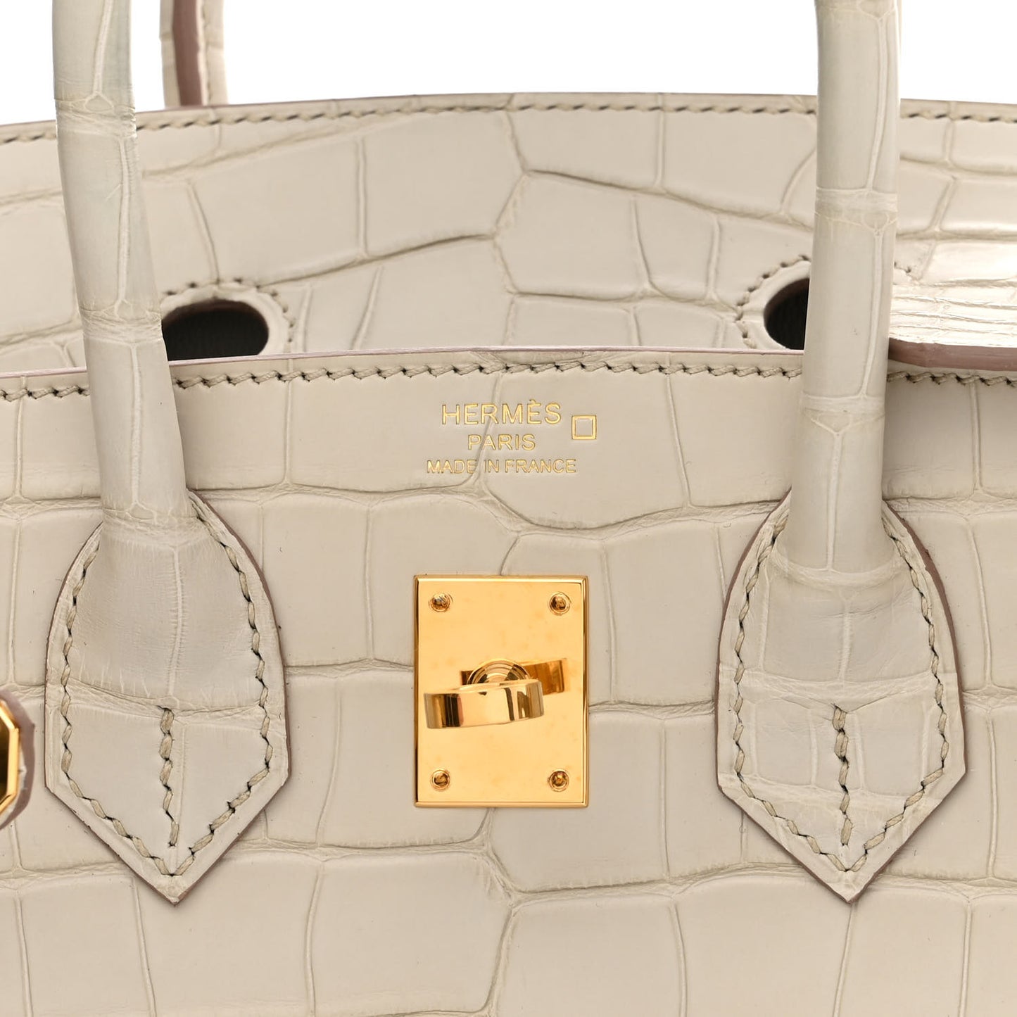 Matte Alligator Birkin 25 Beton