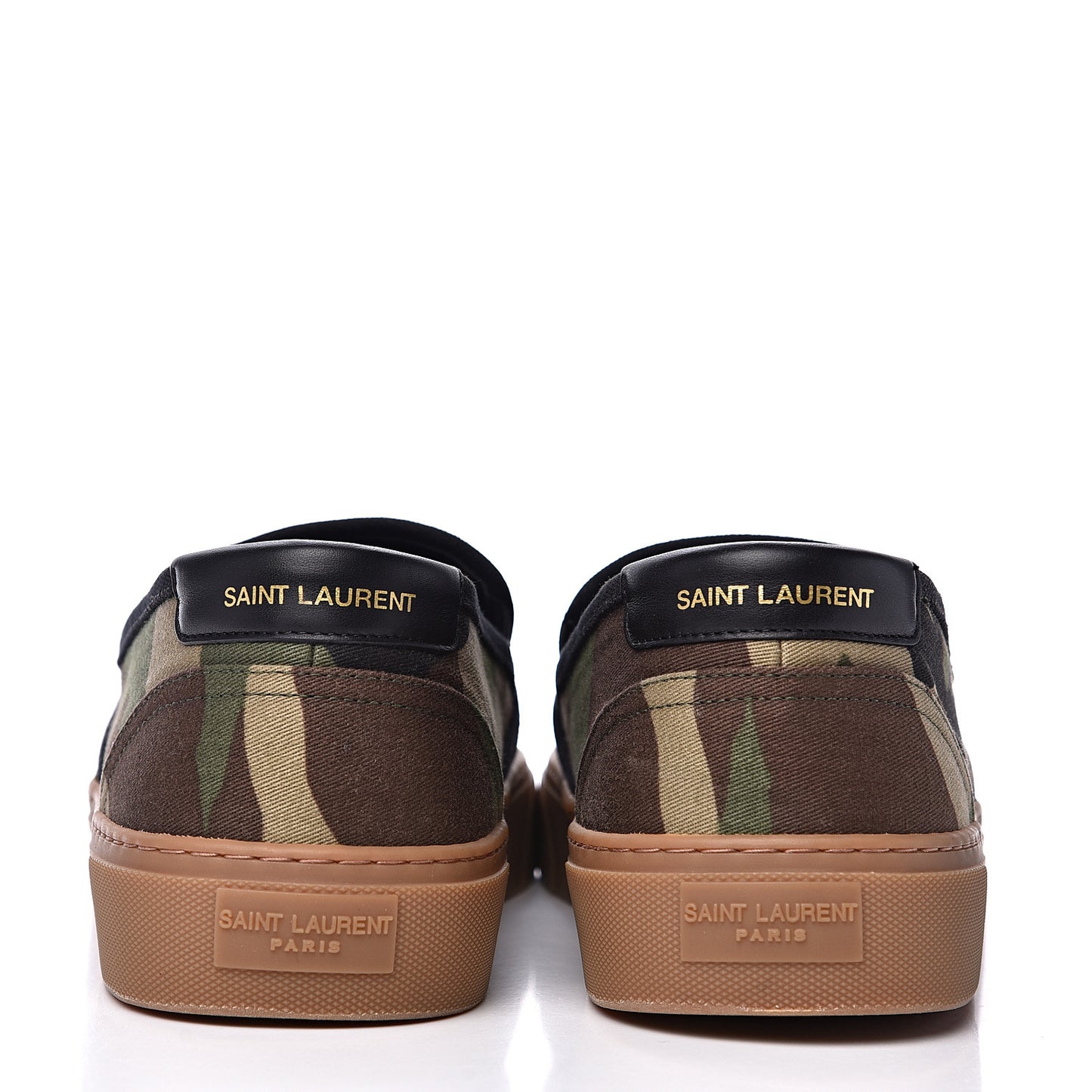 Canvas Camouflage Mens Venice Slip On Sneakers 47 Kaki