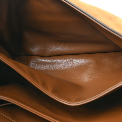Gucci Suede Small Aura Horsebit 1955 Shoulder Bag Brown 5 of 12
