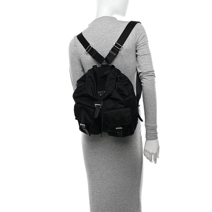 Prada Re-Nylon Saffiano Medium Backpack Black 3 of 11