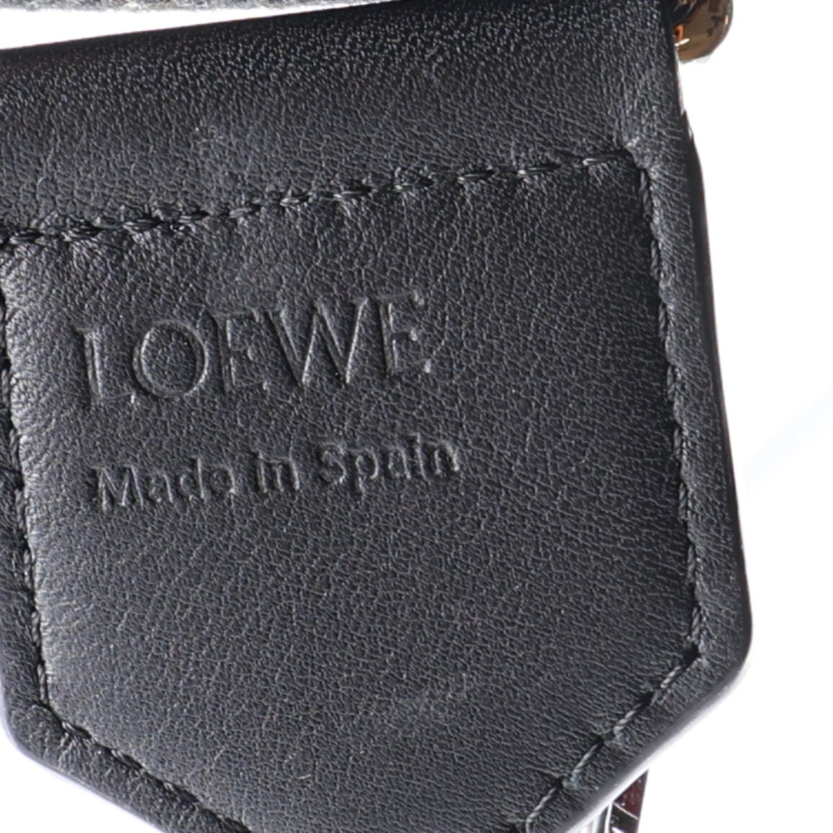 Loewe X SUNA FUJITA Calfskin Jacquard Mushroom Anagram Strap Black 3 of 5