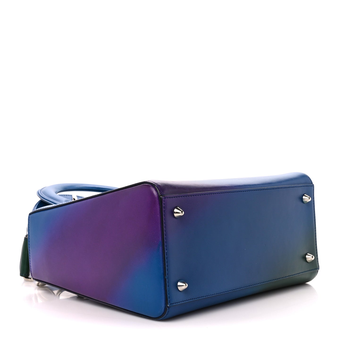 Box Calfskin Gradient Medium Lady Dior Purple Blue Green